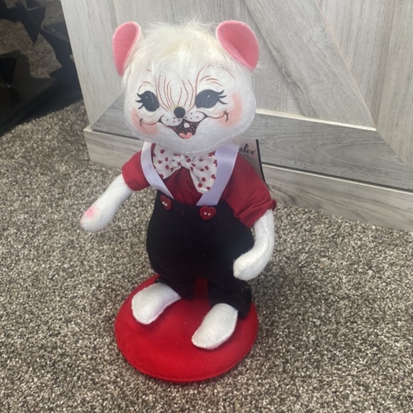 Annalee Valentine 10" Boy Mouse dress Cloth Standing Figures. - Picture 4 of 6